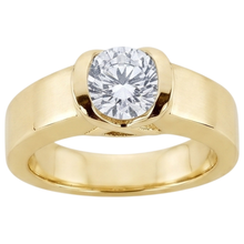 Afbeelding in Gallery-weergave laden, 1,50 Ct. Ring Heren Mooie Diamant Geel Goud