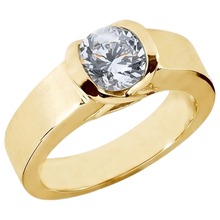 Afbeelding in Gallery-weergave laden, 1,50 Ct. Ring Heren Mooie Diamant Geel Goud