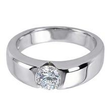 Afbeelding in Gallery-weergave laden, 1,50 karaat G SI1 prachtige Diamanten solitaire ring gouden herenring heren