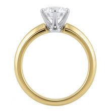 Afbeelding in Gallery-weergave laden, 1,50 Karaat Natuurlijke uit de aarde gewonnen Diamanten Solitaire Verlovingsring Tweekleurig 14K