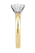 Afbeelding in Gallery-weergave laden, 1,50 Karaat Natuurlijke uit de aarde gewonnen Diamanten Solitaire Verlovingsring Tweekleurig 14K