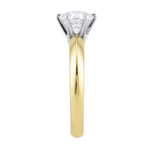 Afbeelding in Gallery-weergave laden, 1,50 Karaat Natuurlijke uit de aarde gewonnen Diamanten Solitaire Verlovingsring Tweekleurig 14K