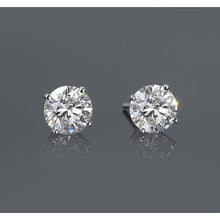 Afbeelding in Gallery-weergave laden, 1,50 Karaat Echt Diamant Vier Rieken Vrouw Stud Earring
