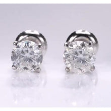 Afbeelding in Gallery-weergave laden, 1,50 Karaat Ronde Echt Diamanten Studs