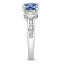 Afbeelding in Gallery-weergave laden, 1,51 ct. Wit blauwe Natuurlijke echte diamanten ( niet in een laboratorium gekweekt ) 3 stenen edelsteen ring wit goud