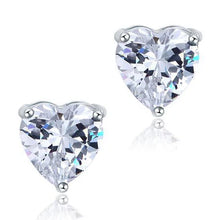 Afbeelding in Gallery-weergave laden, GIA-gecertificeerd Echte 1,90 Ct Hart Geslepen Echt Diamanten Oorknopjes Massief Wit Goud Sprankelend