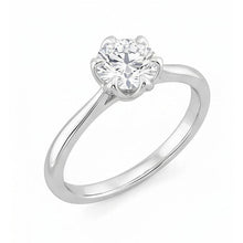 Afbeelding in Gallery-weergave laden, echte round diamant 1.70karaat ring zijaanzicht