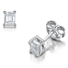 Afbeelding in Gallery-weergave laden, GIA-gecertificeerd Echte 1,80 Ct Smaragd Geslepen Echt Diamanten Oorknopjes Wit Goud 14k