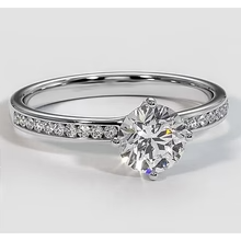 Afbeelding in Gallery-weergave laden, 1,75 Karaat Witgouden Echt Diamanten Verlovingsring Met Accenten Sieraden