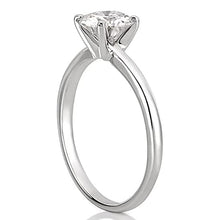 Afbeelding in Gallery-weergave laden, Stijlvol Diamant Enkele Steen Ring 1 karaat – zijaanzicht