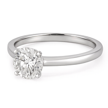 Afbeelding in Gallery-weergave laden, Diamant Enkele Steen Ring – vooraanzicht
