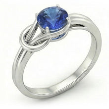Afbeelding in Gallery-weergave laden, 1 karaat solitaire blauwe saffier wit goud 14K fancy ring sieraden nieuw