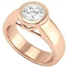 Afbeelding in Gallery-weergave laden, 2 Karaat Natuurlijke uit de aarde gewonnen Diamanten Solitaire Roségouden Ring Sieraden Nieuw