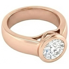 Afbeelding in Gallery-weergave laden, 2 Karaat Natuurlijke uit de aarde gewonnen Diamanten Solitaire Roségouden Ring Sieraden Nieuw