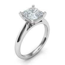Afbeelding in Gallery-weergave laden, 2.25 Karaat Solitaire uit de aarde gewonnen Diamanten Jubileumring 14K Witgoud