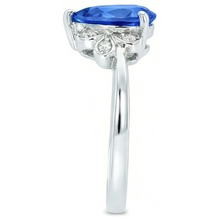 Afbeelding in Gallery-weergave laden, echte round diamant 2.30karaat ring bovenaanzicht