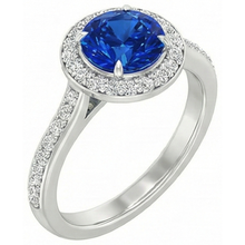 Afbeelding in Gallery-weergave laden, echte round diamant 2.5karaat ring close-up detail