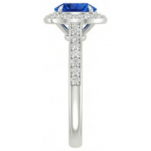 Afbeelding in Gallery-weergave laden, echte round diamant 2.5karaat ring profielweergave
