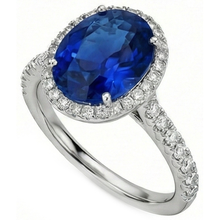 Afbeelding in Gallery-weergave laden, echte round diamant 2.90karaat ring bovenaanzicht