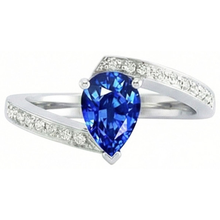 Afbeelding in Gallery-weergave laden, 2 Ct Saffierring