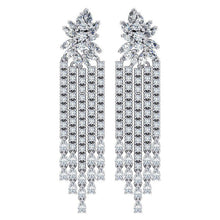Afbeelding in Gallery-weergave laden, 2 Inch Kroonluchter Oorbellen Echt Diamanten