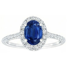 Afbeelding in Gallery-weergave laden, echte round saffier 2karaat ring close-up detail