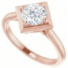 Afbeelding in Gallery-weergave laden, 2 Karaat Solitaire Ring Oud Geslepen Echte Natuurlijke uit de aarde gewonnen Diamant Vlieger Stijl Sieraden