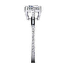Afbeelding in Gallery-weergave laden, 2 Karaats Stralend Geslepen Echt Diamanten Ring Kathedraal Setting Goud 14K