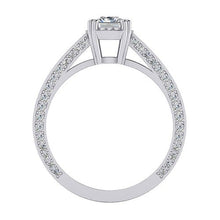 Afbeelding in Gallery-weergave laden, 2 Karaats Stralend Geslepen Echt Diamanten Ring Kathedraal Setting Goud 14K