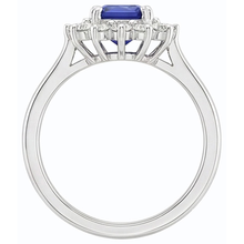 Afbeelding in Gallery-weergave laden, echte round saffier 2karaat ring profielweergave