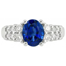 Afbeelding in Gallery-weergave laden, echte round diamant 2karaat ring zijaanzicht