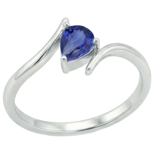 Afbeelding in Gallery-weergave laden, echte pear diamant 2karaat ring close-up detail