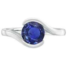 Afbeelding in Gallery-weergave laden, echte round diamant 2karaat ring profielweergave