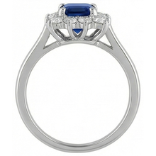 Afbeelding in Gallery-weergave laden, echte round diamant 1karaat ring band detail