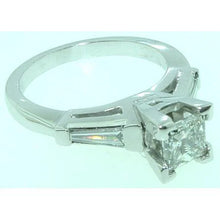 Afbeelding in Gallery-weergave laden, 2.11 Ct Princess Baguettes Echt Diamond Three Stone Ring Witgoud