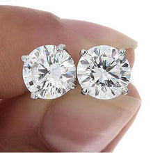 Afbeelding in Gallery-weergave laden, 2.20 Ct Ronde Echt Diamanten Studs Oorbel Witgouden Dames Sieraden