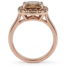 Afbeelding in Gallery-weergave laden, Luxe Halo Zetting Ring 2,25 karaat – profielaanzicht