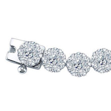 Afbeelding in Gallery-weergave laden, 20 karaat witte ronde diamanten tennisarmband witgouden sieraden - harrychadent.nl