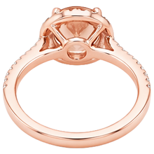 Afbeelding in Gallery-weergave laden, 26.50 ct ovale Morganite en Natuurlijke echte diamanten ( niet in een laboratorium gekweekt ) ring rosé goud 14k