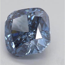 Afbeelding in Gallery-weergave laden, Korenbloem Saffier Cushion Loose Sapphires Natural in Gold – zijaanzicht