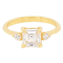 Afbeelding in Gallery-weergave laden, 2 Karaat Asscher Echt Diamanten Ring