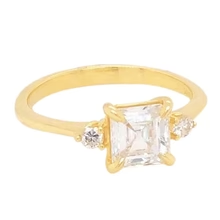 Afbeelding in Gallery-weergave laden, 2 Karaat Asscher Echt Diamanten Ring