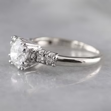 Afbeelding in Gallery-weergave laden, 2 Karaat Ronde Echt Diamanten Verlovingsring Wit Goud 14K