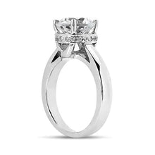 Afbeelding in Gallery-weergave laden, 2 Karaat Verborgen Halo Ronde Briljante Echt Diamanten Solitaire Ring Witgoud