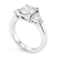 Afbeelding in Gallery-weergave laden, 2,25 ct. Diamanten drie stenen verlovingsring wit goud