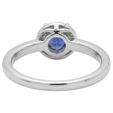 Afbeelding in Gallery-weergave laden, 2,25 karaats ronde centrum Tanzanite fancy Natuurlijke echte diamanten ( niet in een laboratorium gekweekt ) ring Nieuw
