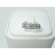 Afbeelding in Gallery-weergave laden, 2,25 Ct. Ronde Echt Diamant Three Stone Lucida Style Ring Witgoud Nieuw