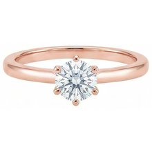 Afbeelding in Gallery-weergave laden, 2.50 Karaat Natuurlijke uit de aarde gewonnen Diamanten Solitaire Ring Roségoud Sieraden