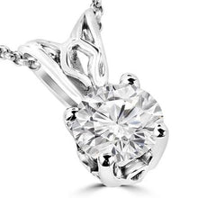 Afbeelding in Gallery-weergave laden, 2,5 Ct Prachtige Rond Geslepen Echt Diamanten Solitaire Hanger