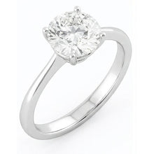 Afbeelding in Gallery-weergave laden, 2.75 Karaat Solitaire uit de aarde gewonnen Diamanten Verlovingsring 4 Klauwen 14K Witgoud